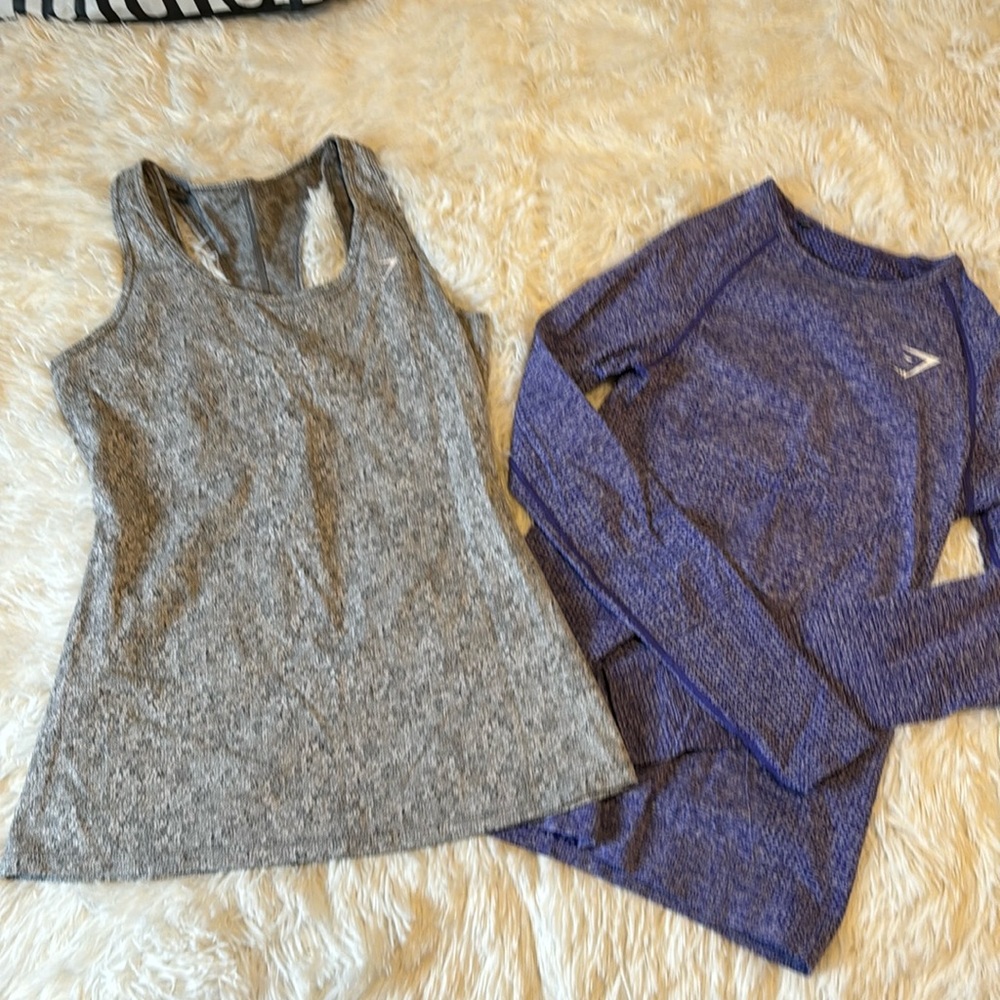 Gym Shark tank And Long Sleeve S and XS